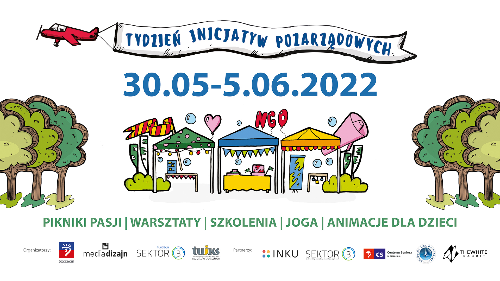 Plakat Tygodnia Inicjatyw Pozarządowych 2022