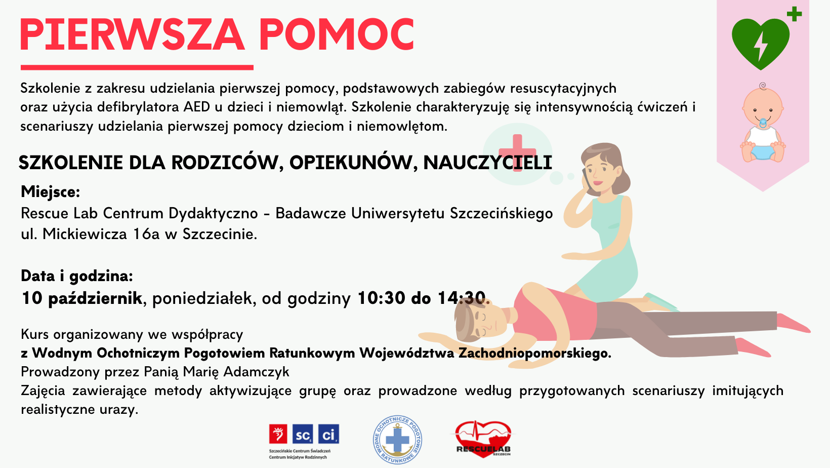 Plakat przedsięwzięcia - zawiera informacje ujęte w opisie informacji