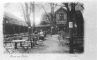 Popularna wśród dawnych szczecinian restauracja "Lindehof" w rejonie dzisiejszego kąpieliska "Arkonka". (1900 r.)